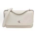 Calvin Klein White Crossbody Bag – Elegant Mini Square Shoulder Purse for Women