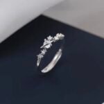 Elegant Silver Diamond Ring for Women – Sparkling Luxury Statement Jewelry