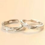 "Mountain & Sea" Sterling Silver Couple Rings
