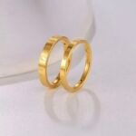 Cat Pattern Gold Ring for Women – Cute Engraved Adjustable Fashion Ring - 图片 2